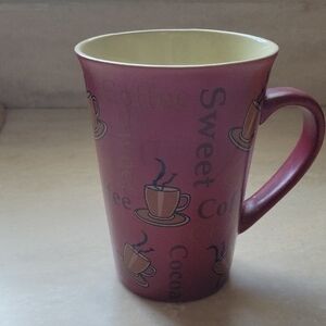 Mulberry Burgundy and Cream Coffee Mug